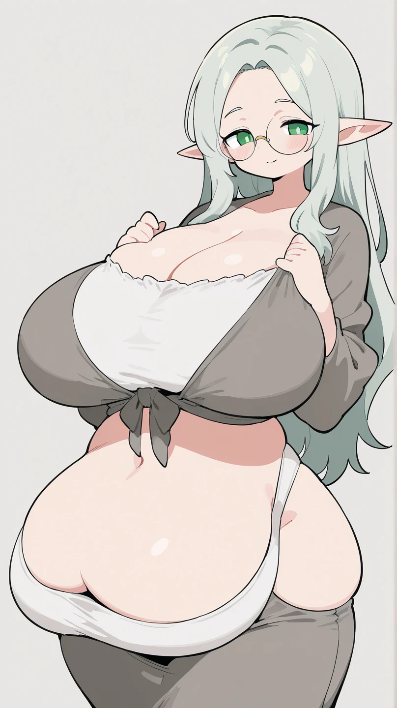 Anime Girls, MangaHentaiStyleConceptv2, SuperNeg-Test,
(masterpiece, highest quality, 8K ultra-high resolution:1.4), gleaming skin, beautiful detailed eyes, ultra-detailed, cowboy shot
(solo:1.2), sexy, erotic, mature, adult, milf, facing viewer,
looking at viewer,
gigantic sagging breasts, (Huge gigantic nipples:1.2), girl with very long hard nipple, Huge areola,
((completed naked:1.2)), big butts, thick thighs, pussy line,
smile, horny, sweat, nervous,
grey background, simple background,