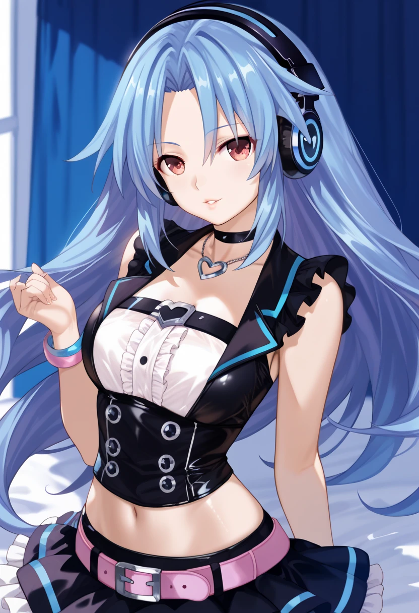 (masterpiece), best quality, expressive eyes, perfect face,score_9,score_8_up,score_7_up,1girl, shiro \(no game no life\), no game no life,computer room,24-year old girl,big breasts,cleavage,cat headset,streamer set-up,empty eyes,naughty smile,sexy lingerie