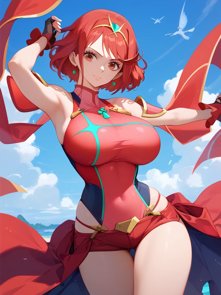 red hair milf goddess of sky