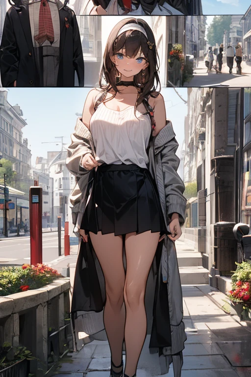 masutepiece、Ultra-high-definition animation quality、8K、Bus stop、48yo、Pubic hair shows through、Beautie、beautiful countenance、beautiful mature women、A sexy、tall、half-opened mouth、Red cheeks、Big eyes、dark brown  hair、long、barechested、fullnude、Exposed、long court、long boots、Standing、FULL BODYSHOT、Perfect limbs、Functional expressions、Lusting