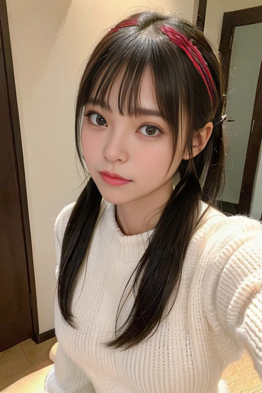 ((highest quality)), ((masterpiece)), (be familiar with), perfect face,Japanese-style room at dusk,on the tatami,lying down,wearing disheveled Japanese clothes,blush your cheeks,tired look,long black hair,