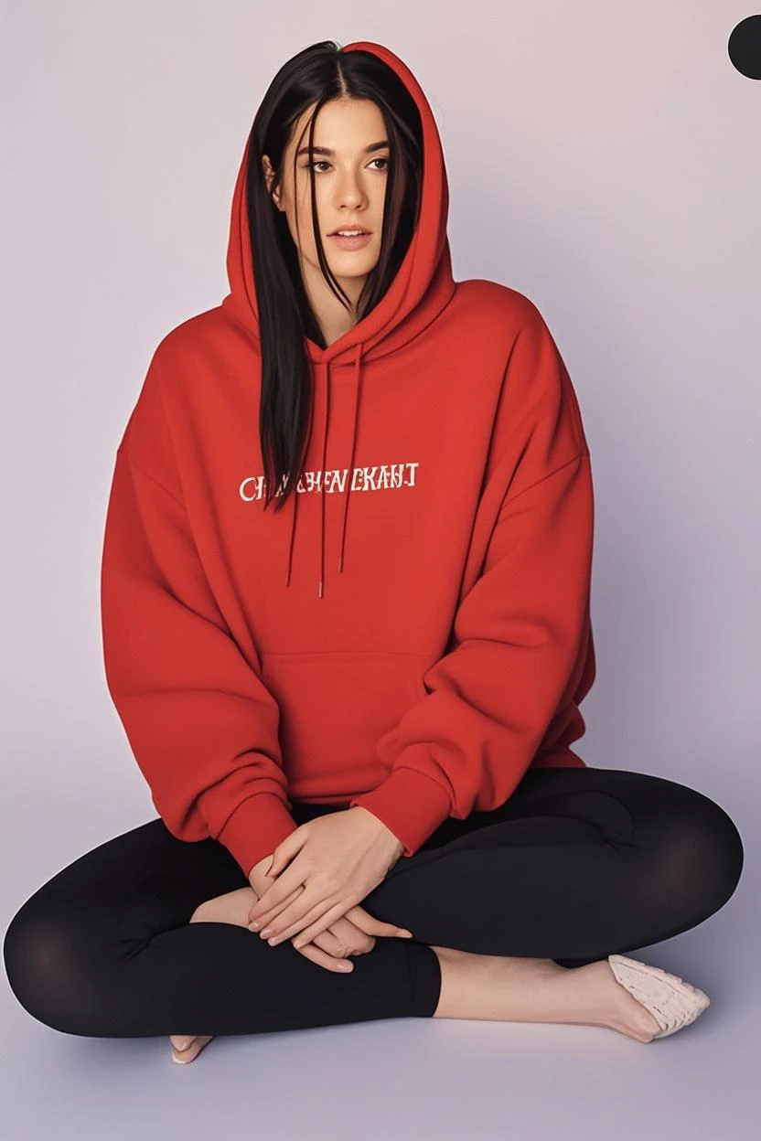 woman in red hoodie, track pants
<lora:juicy_couture-SD15:1>