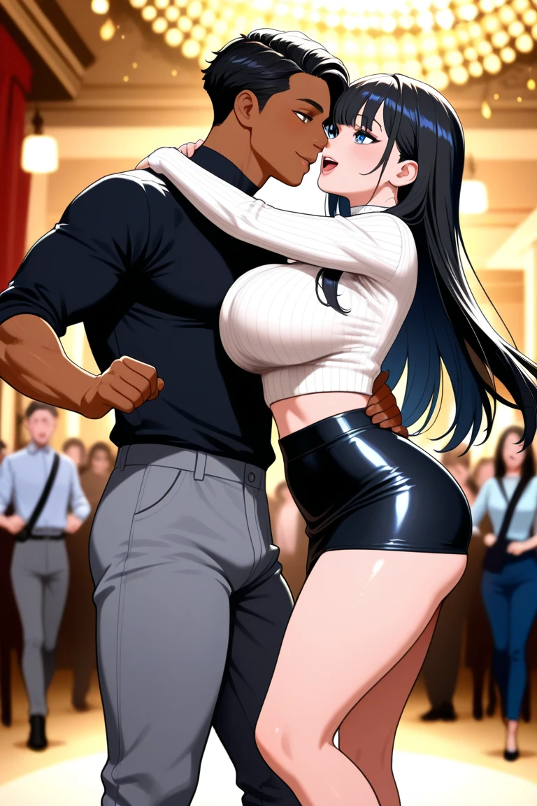 (((Beautiful blue-eyed woman standing with a big sexy ass))), mulher pelada no quarto de motel, fazendo sexo, homem negro penetrando a mulher, (((woman surrounded by several naked 90 year old black men))), sodomia, gangbang, voyeurismo, (((mulher fazendo sexo com homens negros))), (((homem negro penetrando mulher na vagina))), visualizador frontal, sexo anal, Woman horny, Woman slut, cuckold, hotwife, piercing no mamilo, (((several black men in elegant clothes)))