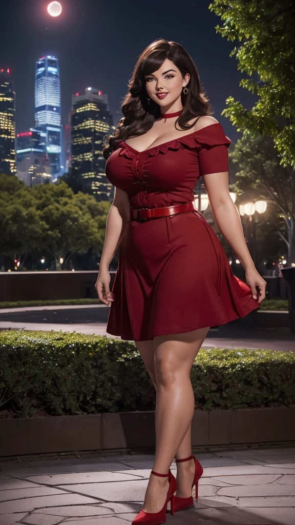 a woman wearing a red hat walking down a street, smiley face smile on face, happiness, huge breasts, hot body curves, beautiful city, tlaquepaque, ancient city streets behind her, spain, spanish alleyway, narrow streets, alone gorgeous latin woman, narrow and winding cozy streets, photo of slim girl, spanish, narrow street, city of armenia quindio, red hat, trending on interfacelift