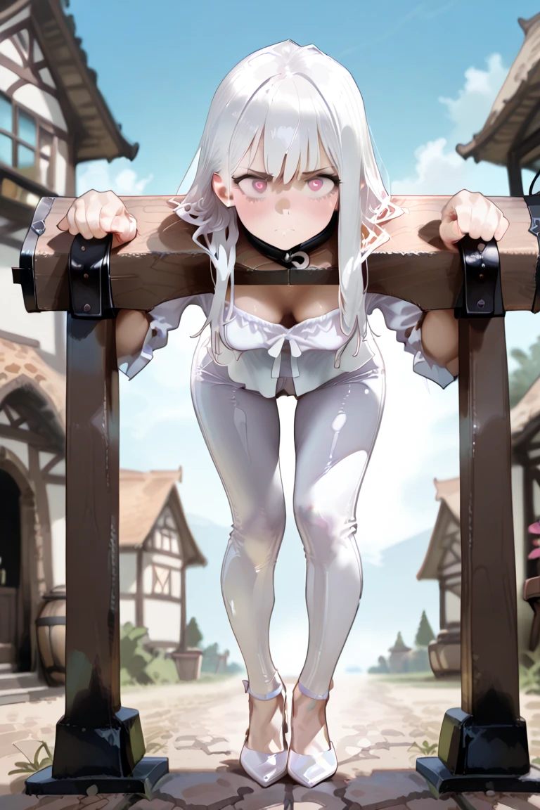 (((wearing no cloths))), (()), ((petite)), ((teenage)), ung girl)), ((young age)), ((10 year's old))ine bob cut hair)), (ahoge), Silver gray hair, very aesthetic, intricate, overall detail, BDSM, restrained, bond nsfw, 1 girl, comnude, (black bit gag), chain leashibari, latex long gloves, (leash), ge mittens)), ((latex long boots)), ((hls)), ((belt)), looking down, (((all fours))), (((walking on all fours))), urination,nipples, navel, pussy, love juice, pussy juice traiarity, crying wies open, nose blushearful)),nature, midnight, full body, solo focus, close to viewer, intricate, (highly detailed), dynamic angle, from above, best quality