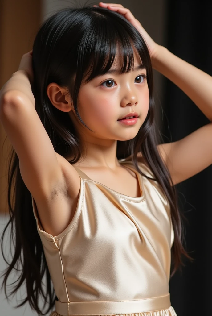 High resolution、High level image quality、In 8K、real live action、RAW photography、highest quality、masterpiece、Super high resolution、RAW photo、Len、beautiful feces、table top、((Obscene content))、For adults、charm of 、absurd、((((Japanese elementary school student))))、japanese girl、((8-year-old))、((With a round face))、((Tanuki face))、((cute little face))、(((((embarrassed look)))))、white skin、((Chubby body type))、Physical examination of adolescents、、knees、 thighs thighs thighs、anatomically correct、solo、whole body、very nice、(((ChildLen's Clothing:1.0) ))、 ((Pussy))、(Mansuji)、((white panties))、Are sleeping、(Photoreal:1.37)、photon mapping、realistic、radio city、物理ベースのLenダリング、depth of field rally background、picture、(((Japanese junior idol)))、sparkling eyes、glossy lips、too bright natural light、bright sun、too bright sunlight、(((((8-year-old)))))、(((Pussy)))、(Mansuji)、ChildLen's Clothing, ChildLen's Clothing、stand、open your legs、please open your legs、alone,short hairstyles、short cut hair,alone, (((white tank top))),(long white silk camisole、White childLen's panties)、(turned into slime、small tit、flat 、small tit)、((The background is pasture))、(((armpit hairを見せる)))、show one's side、((armpit hair))、armpit hair