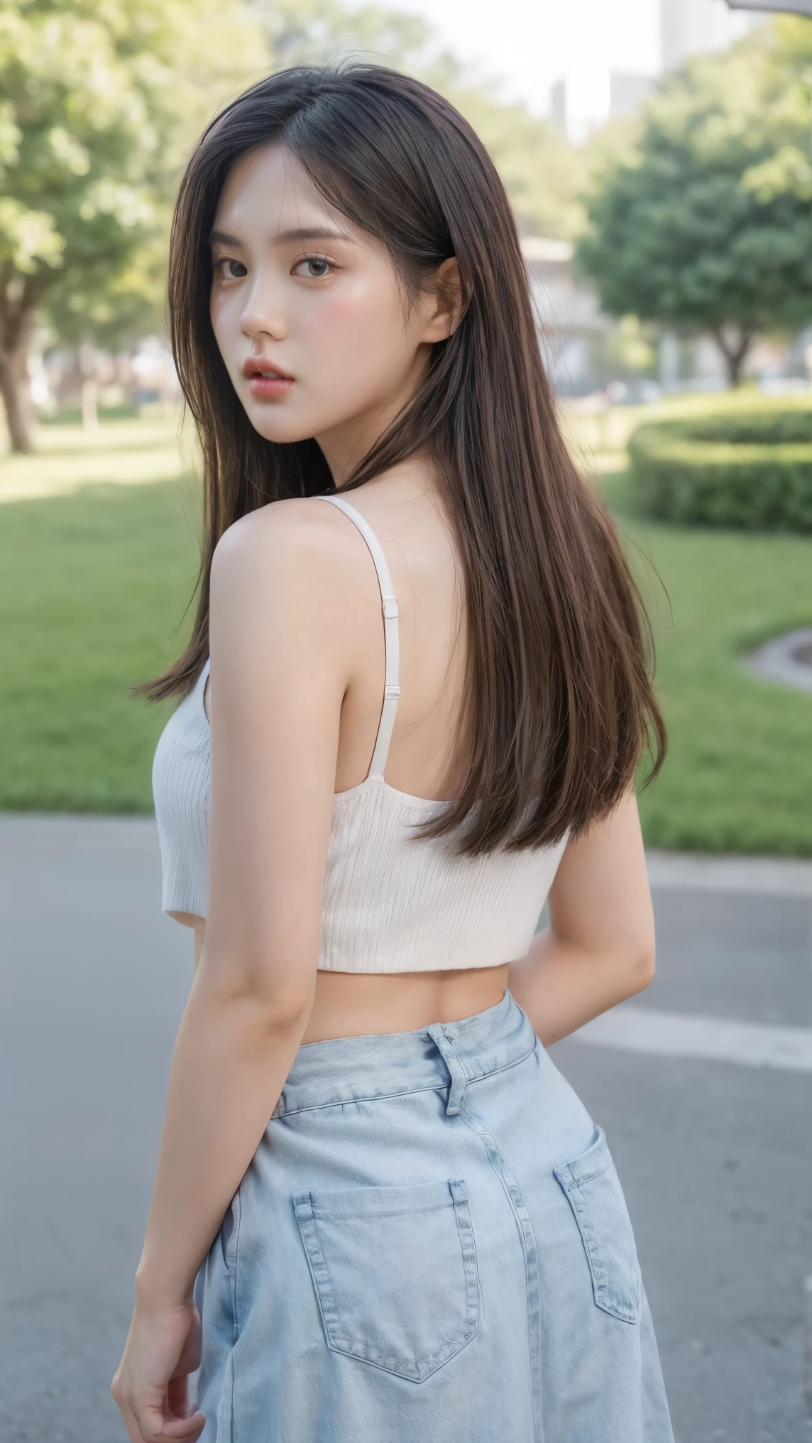 Dark brown hair、Light brown eyes、Japanese actress、 Lady、I am about 40 years old............、(Intricate details:1.2)、 (Ultra-high resolution:1.2)、Ultra-high resolution、(Finely tuned)、(Detailed facial features)、Hmph、8K resolution、D cup size breasts、Long Hair、Tullesuperior、Frillssuperior、Tulle Frills superior、Denim pants、At the terrace cafe、Bask in the sunlight、Sit on a chair on the terrace、summer、hot、Trending Fashion、2024、Please open your jaw a little、Please open your mouth a little、Street cafes in Paris、Fashionable cafes in Paris、椅子から立ちsuperiorがる瞬間、Turn your ass towards me、thunder Hair blowing in the wind、