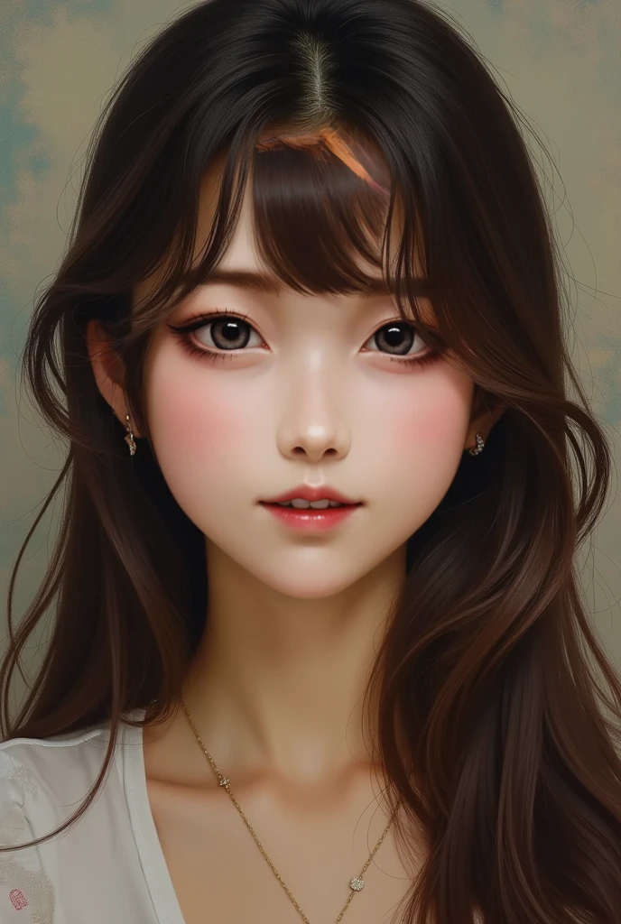 Her face was like a gel，Saixue Frost，That is, fair and smooth，The silhouette of the face is also beautiful、Sketched just right。
A pair of vermilion lips are full and rosy，The corner of the mouth is even more tempting。
Qiong's nose is erect and delicate，Capture the Heavenly Palace，It added a touch of heroism to her。
Move your gaze slightly upwards，A pair of narrow peach blossom eyes，It looks extremely cold。
The tenderness that should be with the peach blossom eyes did not touch the edge at all，People will unconsciously feel timid after watching it，Don't dare to look at her。