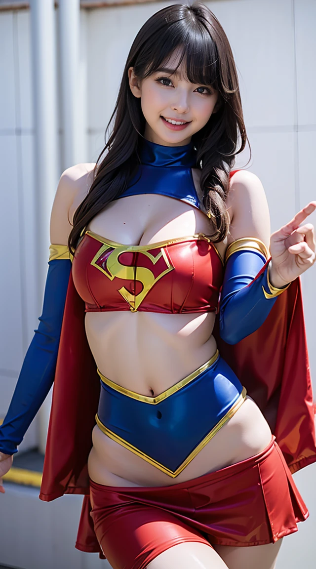 1 female, Overweight, superhero costume, Extremely fat, Chubby, Japanese, 4k, High resolution, masterpiece, highest quality, fine skin, sharp focus, (cinematic lighting)
