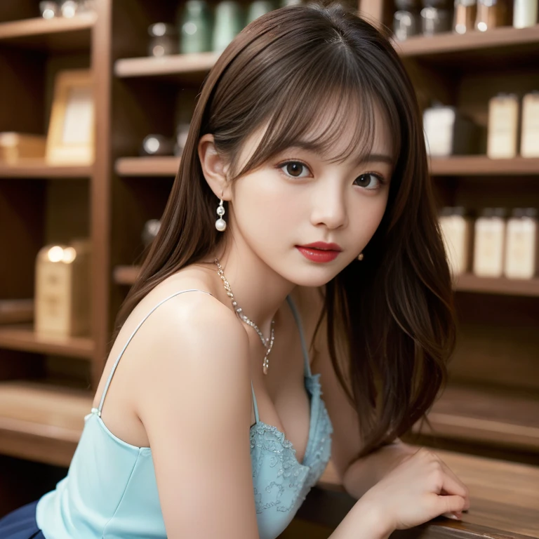 Bokeh、is standing、ultra-detailliert、Official Art、4k 8k wallpaper、(Soft light and shadow)、Hand details、High detail of the eye、8K、(top-quality:1.5)、PastelColors、softfocus、masterpiece、studio、High detail of hair、((Sheer background:1.2))、1girl in、(Perfect female body:1.1)、huge-breasted、 (Front shot)、(Full-length photo:1.3、)bokeh dof、HDR、UHD、ultra -detail、offcial art、4k 8k wallpaper、8K、(Top image quality:1.5)、masterpiece、Hair high detail、(realisitic:1.5)、160 mm、(vivd colour)、(A dark-haired:1.5)、