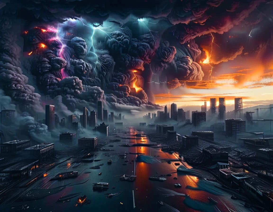paysage apocalyptique, colorer