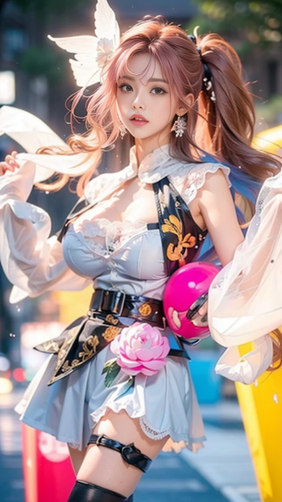 Trip (Only slim shoulder straps, Ultra-low-cut top)( Very close view ) Face view , clothes see-through (((Outdoor paradise))), ((Petals flying in the air ))，Light smile，，camel-toe,(Crystal colorful lights),，Soft clouds，((|Cover with a scarf)), ((Cute clothes that are short and wide|no underwares|Slightly perspective ) ((greek architecture，Bohemian architecture，Hindu temples，Thai snacks，Thai style)) starrysky，Beautiful
（（Masterpiece））,（realisticlying：1.2）,best qualtiy,high high quality,absurderes,rich colourful,stunning art,best qualtiy, ultra - detailed,beautifuldetails， reflective hair,Good lighting, Ray traching， depth of fields,ultra - detailed,illustratio,astounding,finedetail,The is very detailed， （（ultra - detailed））， （Beautiful Meticulous Girl）， Beautiful detail glow， Complicated details， A high resolution， Extremely refined and beautiful,beatiful detailed eyes， hdr， Round eyes, detailedfacialfeatures,（Round pupils：1.4） （illustratio）,（美丽细致的眼睛）（Very very detailed face））， depth of fields,（alluring face）(（ssmile：1.3）)， Smiling lips， （looking at viewert：1.1） closeup cleavage， wide wide shot， Side Body， photore， lewd poses ， Moody light， Sistine Phil Beldev, Smile，（（（Masterpiece，Best quality，A high resolution）））），Extremely detailed 8K，Beautiful girl with busty body，（hyper HD，ultra - detailed，High detail，high realistic，Ultra-realistic，Photo realism）,（1girll：1.5）,（realistic dark hair），Short curly hair，Bob cuts hair，（Dynamic posture），Face the camera,A shallow smile,Open lips，Light blue eyes，Average chest，
（Beautiful and detailed face，Beautiful and delicate eyes），Sunlight）,（Beautiful buttocks 0.5），Color backlight

split, Cover your chest with only your hands，hips bare，earring，Pink sexy yarn,（(Striped underwear、Black openwork underwear、Transparent embroidered tulle underwear set,Gold bracelets，Pink lace gloves)）Lace pantyhose、Lace gloves、Wedding headscarf、pearls necklace,（toppless）(Very small panties),Moles under eyes, ((Gray-blue hair))，Crystal glowing necklace