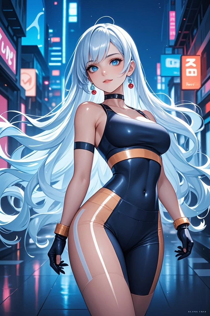 girl alien,(((1girl))),((beautiful girl alien)),

Alien Fish girl, ((blue skin:1.5)), (huge eyes:1.5), (((ear fins:1.5))), (((scaly skin:1.5))),((monster_girl)),(deep blue skin:1.5),

(light blue hair:1.5), long hair, (((braids hair:1.5))),

(glowing eyes),((heterochromia:1.5, (green_eye and blue_eye))), (((black sclera:1.5))),symmetrical eyes,(large breasts:1.4),saggy breasts,((colored inner hair,)),((fat)),(((shiny body,plastic glitter skin,exaggerated shiny skin,illuminated skin,wet legs))),(spider lower abdomen,narrow waist,wide hip,athletic body,inflated legs, thick thighs,detailed body,(detailed face)),

cute,slutty,seductive,erotic,((nsfw)),

zettai ryouiki,revealing clothing,show skin,((wearing underwater rave shirt with an yellow print,rave mini-skirt,visible thong straps)),((underpants strap)),(wearing a underwater  rave outfit:1.3,underwater  rave clothes,semi-naked,with little clothing),(((wet clothes,intricate outfit,intricate clothes))),

(dynamic pose:1.0),solo focus,embarrassed,(centered,scale to fit dimensions,Rule of thirds),

cyberpunk city by the ocean at night, with bright neon signs and dark stormy clouds and puddles, scenery:1.25,nighttime, starry night, cosmos,Very dark night that makes the neon lights stand out, very bright neon lights,

artistic photography,(photography taken by sldr),highres, sharp focus,(ultra detailed, extremely detailed), (photorealistic artwork:1.37),(extremely detailed CG unity 8k wallpaper),((synthwave background theme)),(((vibrant colors))),intricate,(intricate background),(masterpiece),(best quality),perfect rendered face,perfect face details,realistic face,photo realistic,analog style,((intricate detail)),(((realism))),
