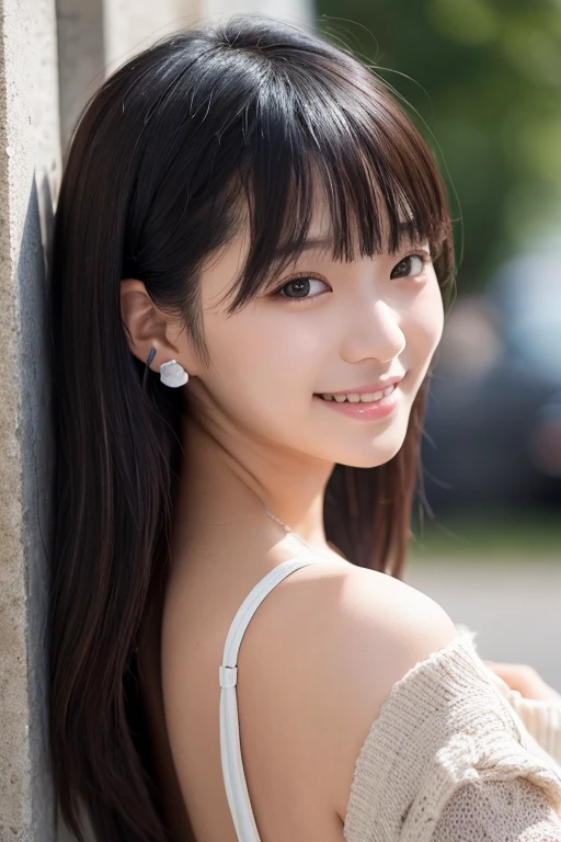 in 8K,Best Quality:1.4, 超A high resolution:1.5, (Photorealistic:1.4),masterpiece:1.2,(top-quality:1.4)、 Raw photo、(the background is blurred), A park on a hill with a good view:1.4、On the lawn、FULL BODYSHOT:1.5、 Girl in 1, Cute, (Solo), (Shy smile), 、(30-years old:1.4)、to stand、Check miniskirt、Cute mini skirt、 (Brown medium hair,Bangs), (touch hair:1.4)、nogizaka、cute little、Supple fingertips,Beautiful black eyes、natural skin textures:1.3, realistic eyes and face details:1.7、middlebreasts、gazing at viewer、gravure、beauty legs、autumnal