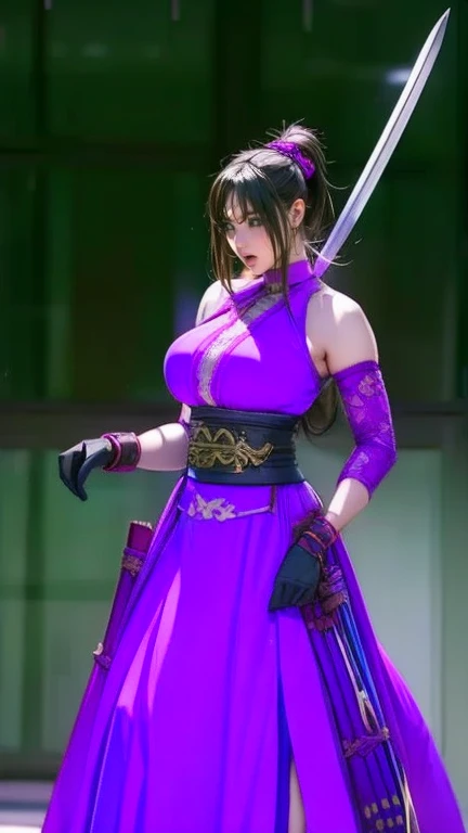 Highest quality,Ultra HD,Best AI Images, Full body photo,(beautiful face like a Japanese actress), ((Purple Hair))，Very detailed vfx portrait of, Female Ninja, Japanese kunoichi, cgsociety and Zhong Feng Hua, Covert behavior, Female Ninja, ((Scene of fighting with shurikens)),Scene of throwing shurikens 1.3,Portrait of a Japan woman, , Trending on deviantart, ((blue short ninja costume 1.5))，((sexy kunoichi,Big Breasts)), Japanese spy, 3D Rendering, (Beautiful Face 1.5), Key Visual, Vibrant, (((background 1 of a night mansion in the Sengoku period.5))), Very detailed, growing up,