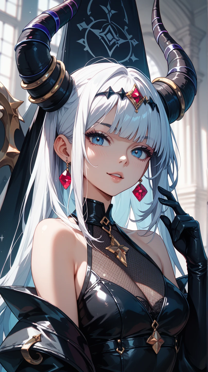 (masterpiece, sidelighting, finely detailed beautiful eyes: 1.2), (masterpiece*portrait), portrait, (bust), realistic, 3d face, lusious skin, ((solo)), (perfect face), (face close-up), scarlet eyes, hanging eye corners, (head and neck length 2 to 1), ((High detail skin, visible pores)), (perfect body), beautiful steampunk girl, small breasts