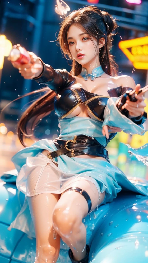 ((BEST quality, 8k, Masterpiece:1.3)), up per body,, Sharp focus:1.2, Beautiful Woman with perfect figure, higly detailed facial and skin teksture, Detail eyes, double eyelids,interior view,