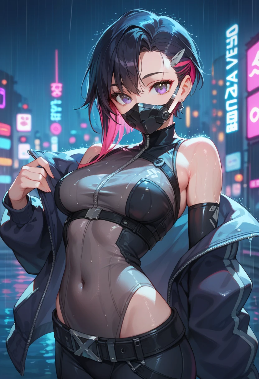 Art hentai poster,Takashi murakami,pop culture art,manga,a female Nsfw cyborg,erotic posing,doujin,hentai,kawaii,stylish,pussy,busty, pubic hair,glamour,pop color tone,psychedelic costume,dynamic angle,cinematic scene,armored,A Cyberpunk dystopian girl,fantasic dystopia,dystopian scape,bladerunner,ghost in the shell,photorealistic,psychedelic colourful tone,posing,armed,guns,weapons,masterpiece,ultimate detailed,8k,detailed background