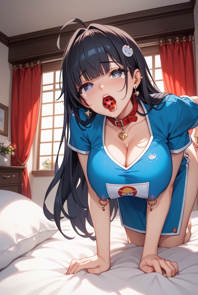 naked woman、 (nose blush, Naughty, half opened eye, ), [Full body shot]、Plenty of love juice、pale pubic hair、Full body shot,body piercings,Large open legs、Head-to-toe shots、Squirting、slightly turned to the side、hips move up and down、Chest sways up and down、Crying in pain、Swing your hips up and down violently、Ahegao、Lower your hips deeply、hips are on the floor、hanekawa tsubasa、her black hair is tied into two braids、eye glass、Colossal tits、Colossal tits、Her body is tied with ropes、Chest pressure.、Lying on your back in bed、Tearing off the whites of the eyes and fainting、Keep your hands on your head、Standing on one leg、