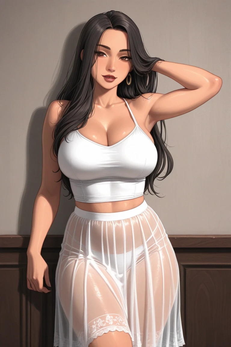 There's a beautiful, Mulher sexy de 30 anos (Peta Jensen pov), cabelos longos cinza (cabelos grisalhos), nurse enfermeira, jaleco branco averto, Blouse unbuttoned to the belly, jaleco completamente desabotoado, without the buttons, piercing na barriga, no-bra, does not wear a bra, belos seios enormes (Angela Big Branco)), Large melons, Mamalhuda, Oppai, Big huges molhados e macios, suada, corpo molhado, suor escorrendo pelos seios, close debaixo, Visualizado abaixo, Bottom view, olhar debaixo, olhar penetrante e sensual, nariz esnobado, boca entreaberta, carnudo, red lips, olhos azuis, pele clara, sardas, sardas no rosto, sardas no peito, lascivo, quadril largo, sem saia, not wearing a skirt, is without a skirt, quadril largo, sentada em uma cama de hospital, pernas abertas, pernas abertas sem calcinha, Not wearing panties, Visible , aparente, cancer, Depilado, untidy sheets, quarto rico em detalhes, cinematic natural light, luz lateral, great contrast, Sombras, filtro, profundidade, anatomia feminina perfeita, 4k