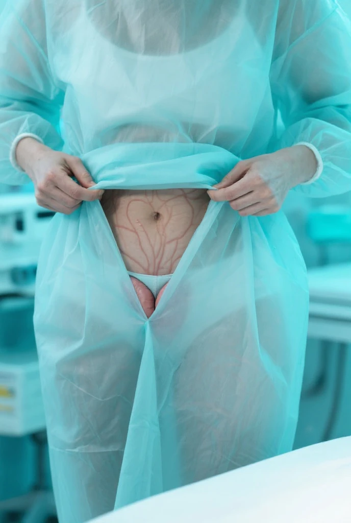 (give a score of 9_give a score of 8_give a score of 7)
masterpiece, highest quality, best quality, view from top down, see the whole body, surgical lamps shine from the ceiling,
1 women, solo, in one hospital, in the operating room, a pregnant woman, about 10 months pregnant, open her belly, her stomach was revealed, a pregnant woman has a radiant, wrinkle free stomach, she had a look of pain and suffering on her face, frown, surgical cap, lying on the operating bed, lie on your back, lying with arms spread out, spread your arms out, wide, bare stomach, the skin of the abdomen is bright, show your belly, look at her pregnant belly, the head of the navel is visible, cloth covering both legs, sleep with your legs wide open, big breasts, nipples visible, long slender beautiful legs, don't put your hands on your stomach, she had a difficult birth, a scene in the operating room shows a pregnant woman suffering from a difficult birth