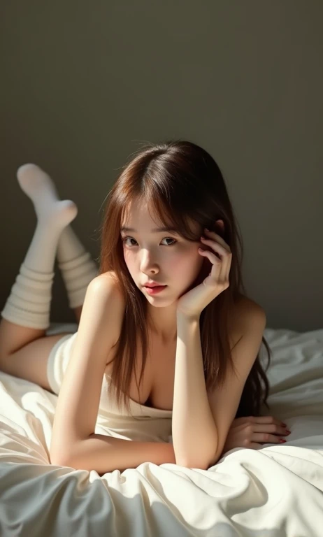 (最高品質、10、master-piece:1.3))、sharp:1.2、perfect body beauty:1.4、20-year-old woman,Put on a knitted hat.,Wear glasses., Beautiful breasts、Highly detailed facial and skin texture、Fine Eyes,nude、Seeing Sex,Seeing the breasts,(standing in the snow、Pubic hair can be seen........、Wet skin、 Areola can be seen................., Liquid splashes on body....Hairy straight sex、The shape of the pubic area is clearly visible、Bend your knees and open your legs........、