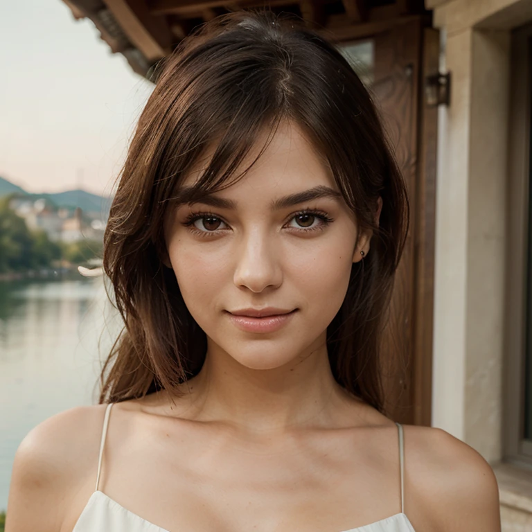 A photograph of a beautiful woman with face of ((lora:TeeTee4)).