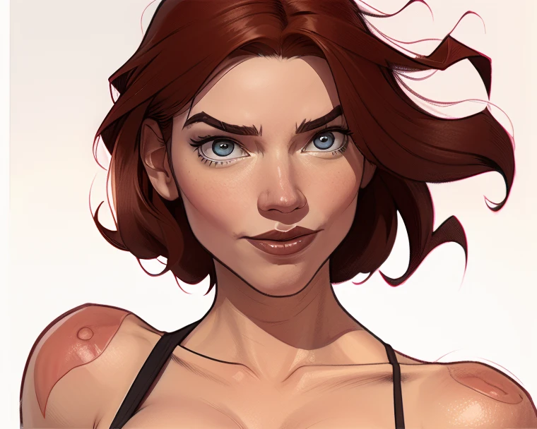 Character style Cartoon style digital illustration GTA style female style beautiful breasts symmetrical medium breasts Fiona with war marks Cartoon image of a woman .Ilustra??o estilo desenho animado, estilo de arte dos desenhos animados, estilo de arte dos desenhos animados, digital illustration style, estilo atompunk design de personagens altamente detalhado, arte digital detalhada coragem, Forest fan art, Design de personagens de retrato, beautiful digital illustration, retrato de alta qualidade, Arte em quadrinhos, mulher jovem cabelo com transas lindas . Eyelined eyes Medium large bust and wonderful sexy clothes. image expression of sexual desire from waist to head illustration Queen Anne of Arendelle atompunk style Fallout 4 style pose playboy magazine a close-up of a woman sitting with a dragon cartoon of a woman .illustration style cartoon style digital illustration GTA style
