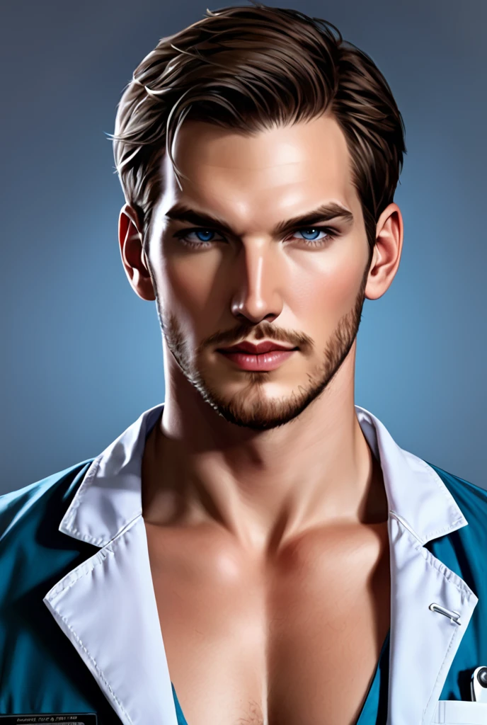 Hombre coreano, cabello rubio, cabello rizado, Asian Boy , ojos grises, piel blanca, chico sexy, chico guapo, realista, ojos rasgados, cuerpo formado, labios rosados