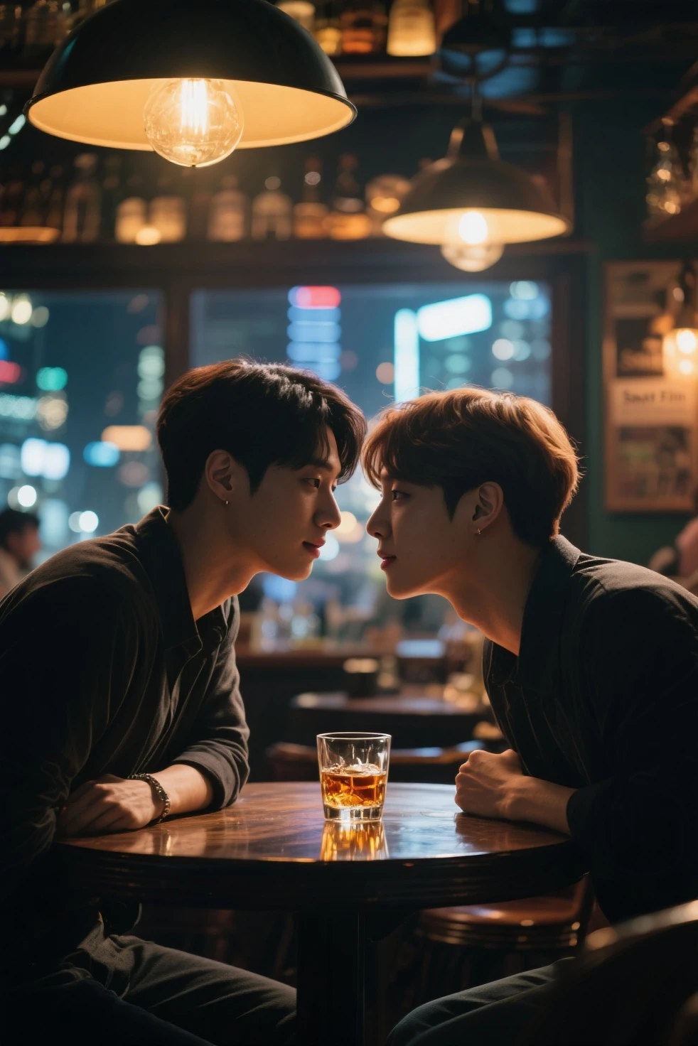 BTS's Jungkook and Yoongi drinking together at a bar