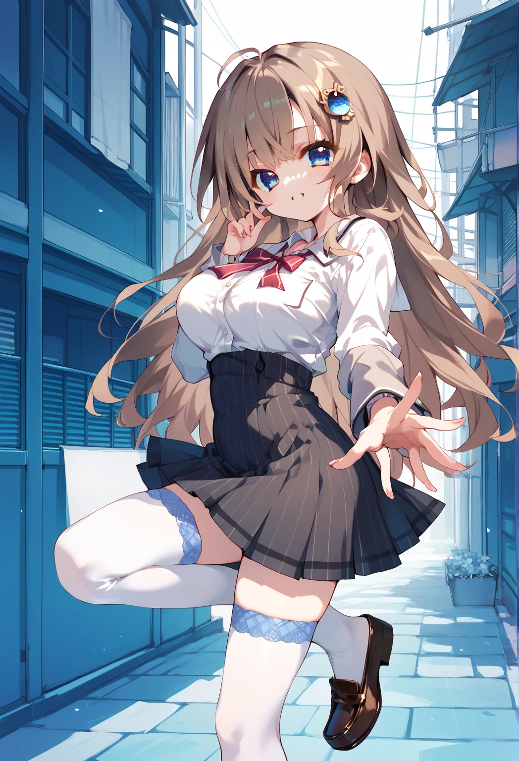 masterpiece, best quality, ultra detailed, 1 girl, show panties, micro skirt, dynamic pose,