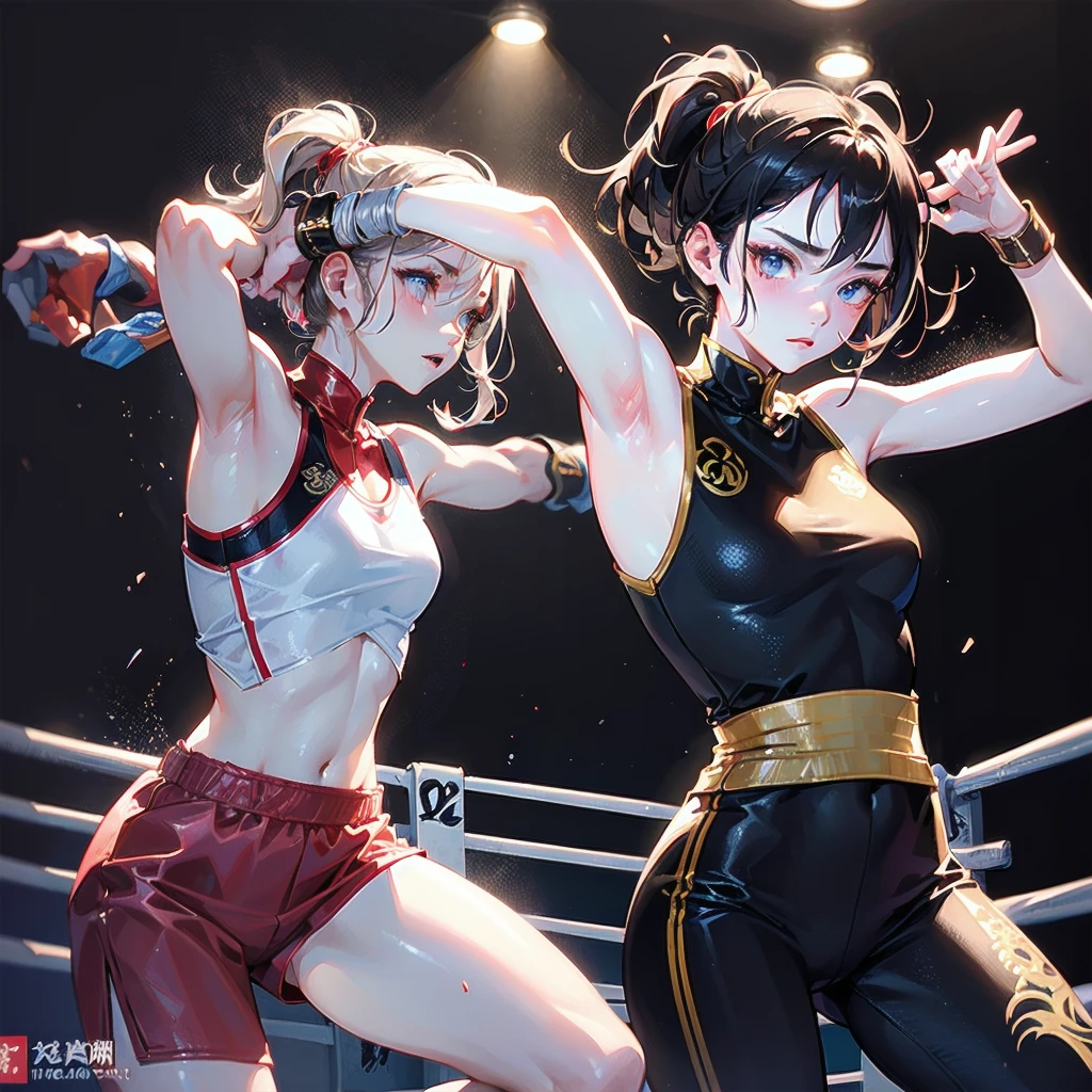 (Original), (Cheerleading), (Best Quality), (Masterpiece), Photographic Reality, Realistic, Very Detailed Illustrations, (1 Girl), Beautiful Eyes, (Delicate Face), Perfect Details, (Best Lighting), (Super Intricate Details), Cheerleading Dancing, Sweat, Heavy Breathing, (Cheerleading), Sports Short Skirt, Perfect Details, Perfect Fingers, Perfect Limbs, Impact, (Shiny Skin), Abs, Muscles, Waist Line, Sports Short Skirt, , Black Hair, High Ponytail, Very Long Hair, 4K unified, (ultra-fine CG: 1.2), (8K: 1.2), realistic, octane rendering