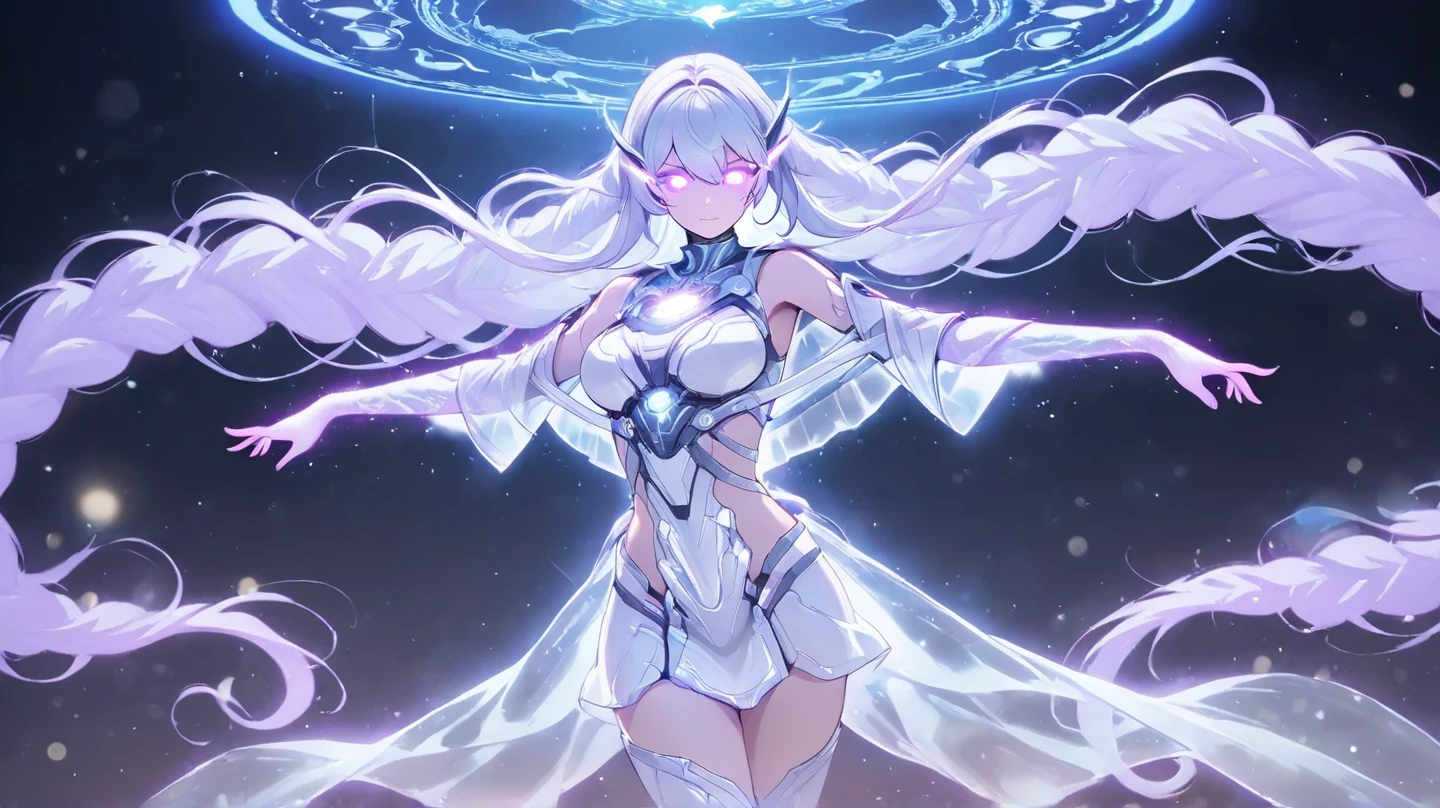 ultra-detailed, Explicit, Beautiful body, Beautiful Nose, Beautiful character design, perfect eyes, perfect face, ultra highres, 4K, beautiful legs, perfect legs, Nice hands, Perfect hand, Masterpiece, Best Quality, Highly detailed, illustration, absurdres, perfect ???????, street fighter, doll suit, shadaloo doll, dollsuit, expressionless, blank eyes, looking at viewer, red gloves, emotionless, black latex, corrution, mind control, female combatant, full body, hypnotized, unhappy trance, full body suit, ribbed bodysuit, both arms at side, obey, perfect female body, extremely glossy latex, hypnosis, hypnoLora, empty eyes, Mind control device, poses, submissive_pose, Slave, stand up straight, standing, standing at attention, hat, necktie, belt, latex, ribbed bodysuit, thighhighs, garter belt, Fighting Stance, extending the right arm from the shoulder into the air with a straightened hand, military, thigh boots, 1girl, hair ornaments, purple hair, very long hair, blue eyes, cure earth, Healing Good Precure