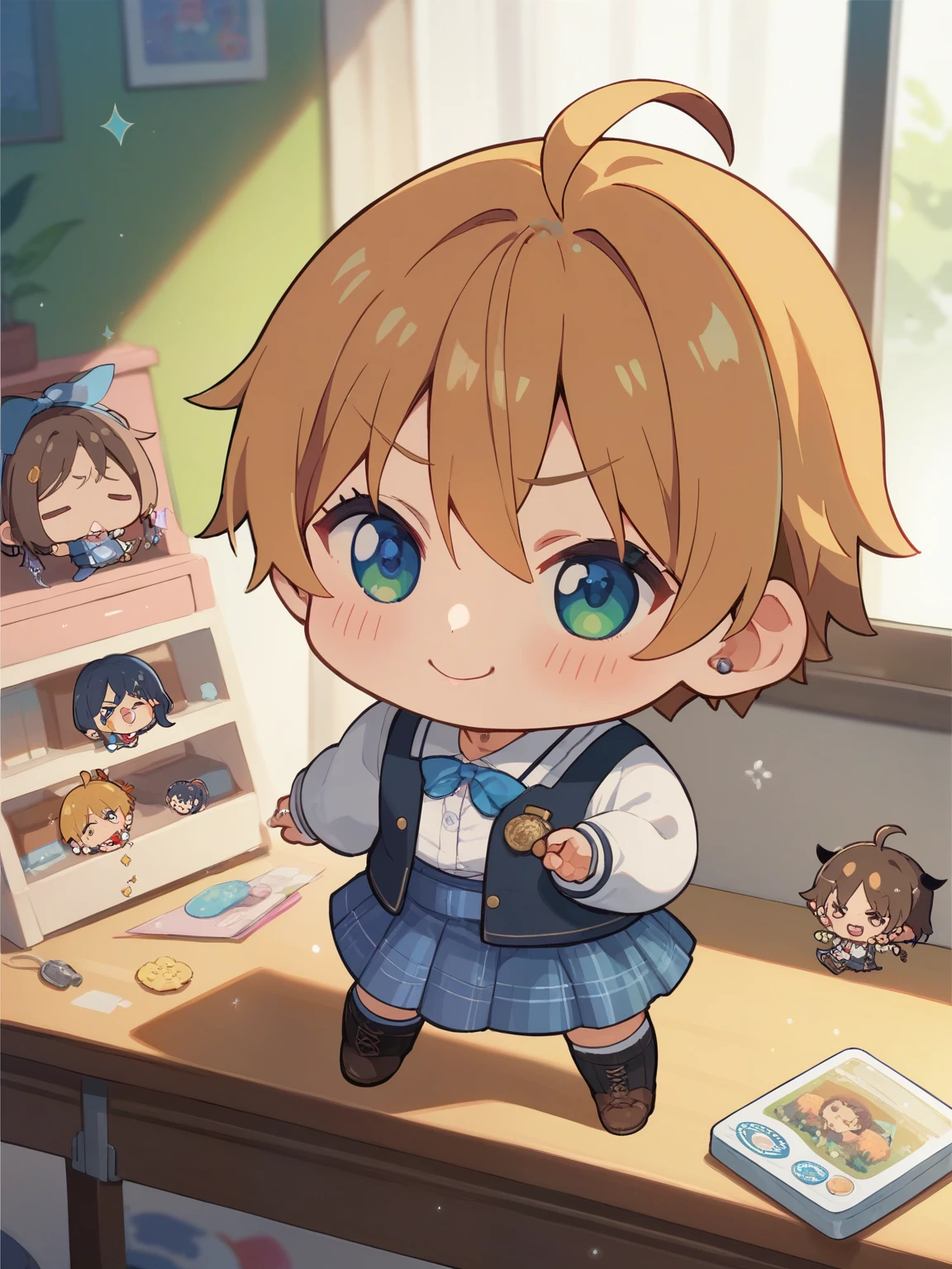 score_9, score_8_up, score_7_up, score_6_up, source_anime, tag1, tag 2, nsfw,( chibi:1.4),,ニャーンはglitterを知らない,room,Kyoani style ,glitter,