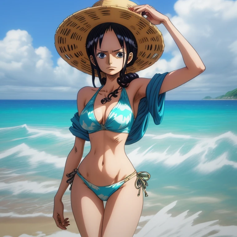 woman, bikini, beach, anime, One Piece