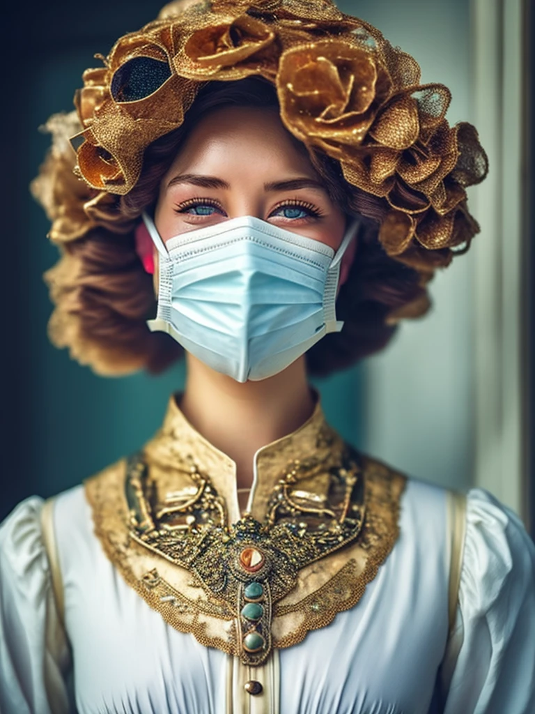 medical mask,  Victorian , cinematic photogtaphy, detail intricate, Elaborately crafted ,  Showing meticulous , glorious, max detail, Extremely ultra-aesthetic
