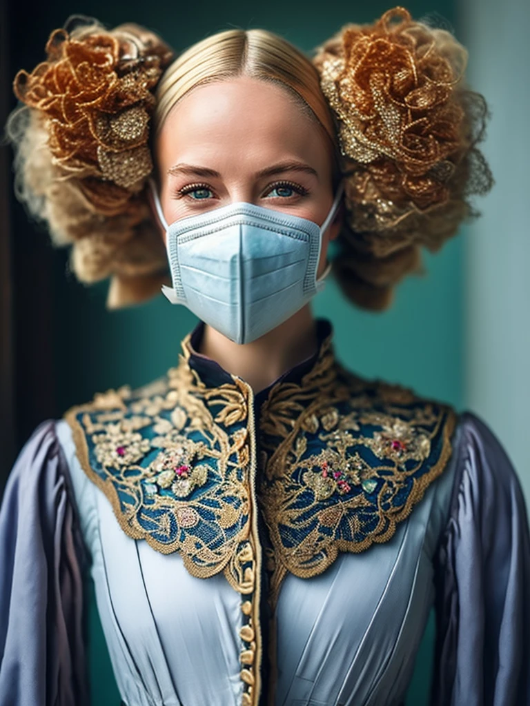 medical mask, Victorian , cinematic photogtaphy, detail intricate, Elaborately crafted , Showing meticulous , glorious, max detail, Extremely ultra-aesthetic