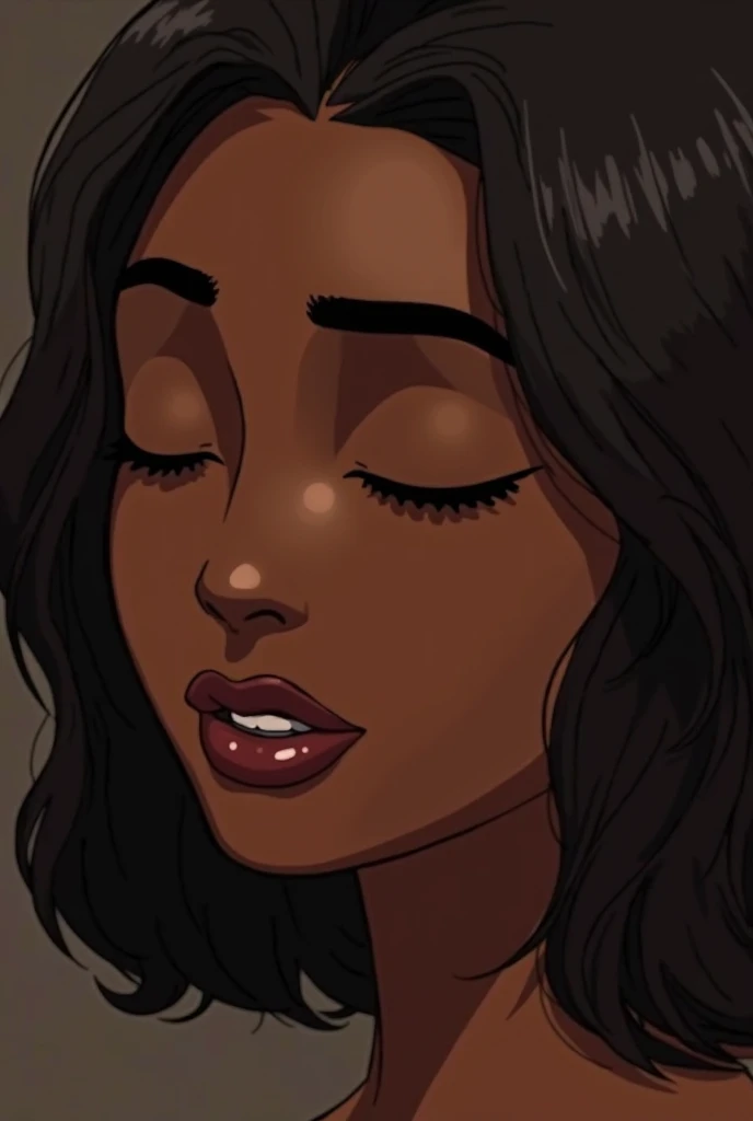((Vulgarity)), portrait, 1girl(someone addicted to sex, Prisoner),dark brown skin,gonzo pornography