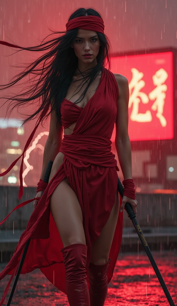 Chinese Hanfu dress wearing white clothes holding a sword. Chinese Hanfu dress in white clothes, Bloody., under a small t-shirt, Blood dripped down, Zombies chasing her, Zombies running after her, ใบหน้าBloody., เลือดบนclothesของเธอ, ตัวเล็กในชุดเสื้อสีขาวBloody., clothesBloody., Torn and dirty mini skirt, กระโปรงสั้นBloody., Blood on her bodyBloody., Blood dripped down, Zombies chasing her, Zombies running after her, ใบหน้าBloody., เลือดบนclothesของเธอ, Blood on her body, arafed ผู้หญิงจีน posing for a picture, beautiful chinese woman, Korean girl, Beautiful Chinese girl, Chinese women, Chinese female fashion model, Look sexy, small breast, long hair, sexy pose, Show your breasts. dark background, dark and rainy street the blurred nighttime, Blurred road in the background, nighttime, dark nighttime, City in Dogs, Dog Road, Rubble, smoke, destructionCity in Dogs, Dog Road, Rubble, smoke, destruction, rainy nighttime, shadow, dark alley, dawn, คติZombies, นักฆ่าZombies, Zombies, Not dead, Crowd of Zombies, monster, Film style: Local evil. (perfect skin, No blemishes or blemishes). ((best quality, 8ก, Masterpiece: 1.3)), Point of interest: 1.2, perfect shape beautiful woman: 1.4, perfect breasts: 1.2, ((Layered haircut, Beautiful breasts: 1.2)), (real clothes textures: 1.1), (A calm gesture holding a sword), clothes: 1.1, Highly detailed facial and skin textures, Detailed eyes, Double eyelids, Bright skin, I'm real., “Imagine a character that radiates an aura of mystery and intrigue.. Her skin looks so realistic that every texture and shade stands out from the image., สะท้อนแสงและshadowได้อย่างลงตัว. The skin should show a subtle color., from the warm tones of natural blush to the cool shadow under the eyes, Captures the intricate and beautiful details of human skin in full detail.. (Dark style with horror, Zombie Apocalypse style movie effects).