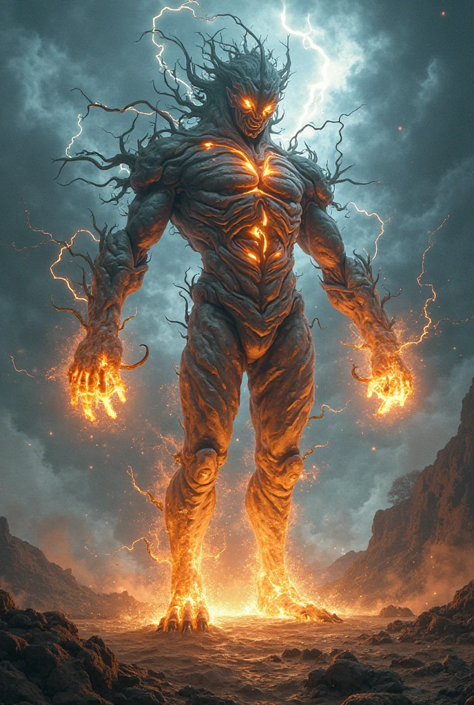 more realistic photo of Hercules encountering Hades beneath the fiery depths of the Underworld. Rivers of molten lava and looming shadows heighten the intensity of their showdown, (masterpiece, best quality:1.5),beautiful, high resolution face, Anti-Aliasing, FXAA, De-Noise, Post-Production, SFX, insanely detailed & intricate, hypermaximalist, elegant, ornate, hyper realistic, super detailed, noir coloration, serene, 16k resolution, full body , ral-lava <lora:ral-lava-sd15:1>