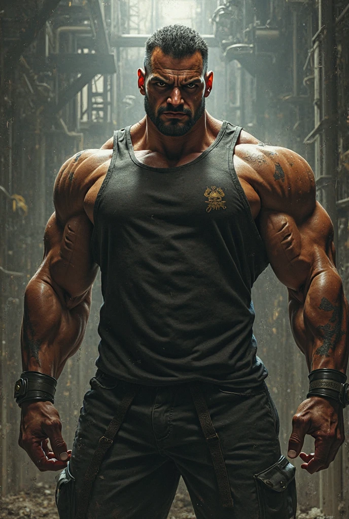 (16k, RAW photo, best quality, masterpiece: 1.2), ultra-detailed, formal art, photo realism: 1.37, full body photo, koringa),( Dwayne Johnson)film grain, action pose
