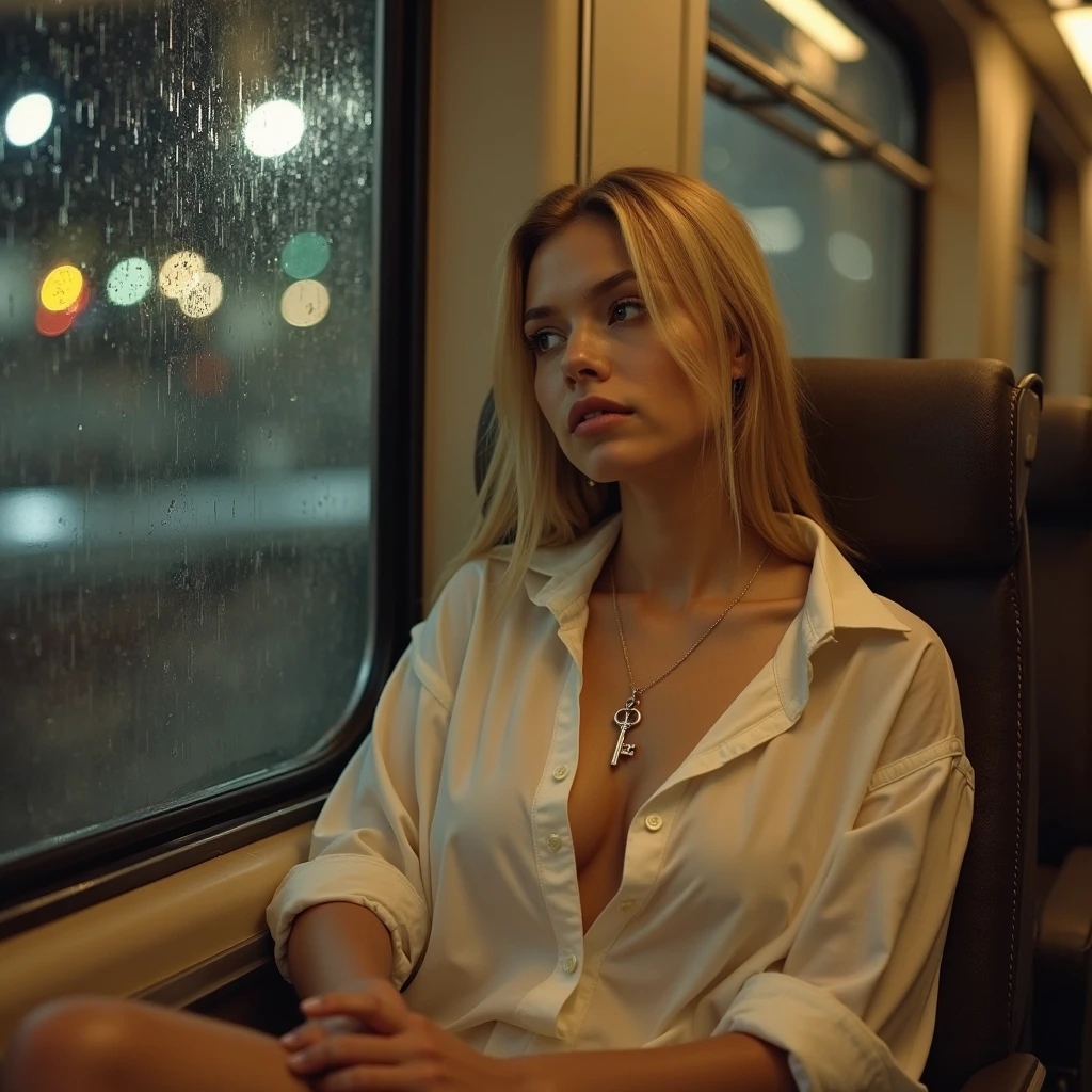 Fille nue, 16ans, perdue, Crowded subway, recherche parent, blonde, yeux bleus, russe, enorme seins, expose seins, main sur l'entre jambe