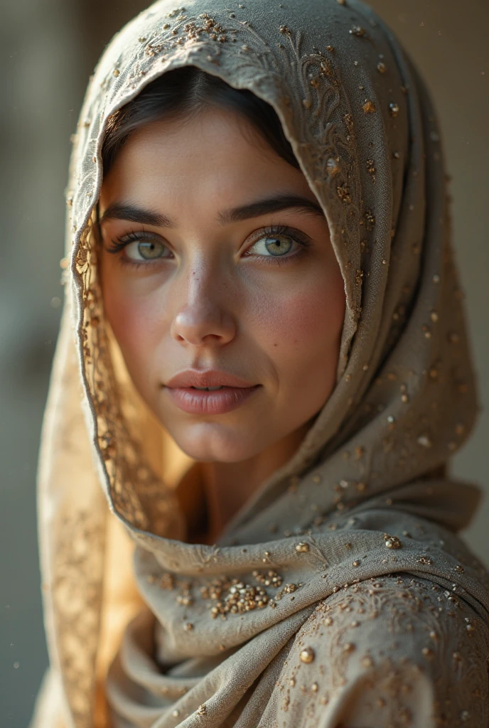 Beautiful arab girl wearing muslim hijab