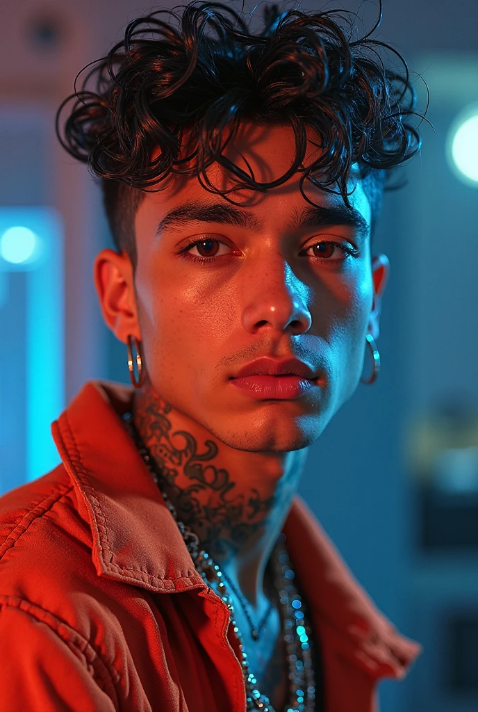 Change background cyberpunk handsome
boy, realistic face, 8k, ultra realistic,