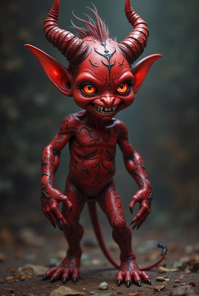 a devil with septum piercing stand alone