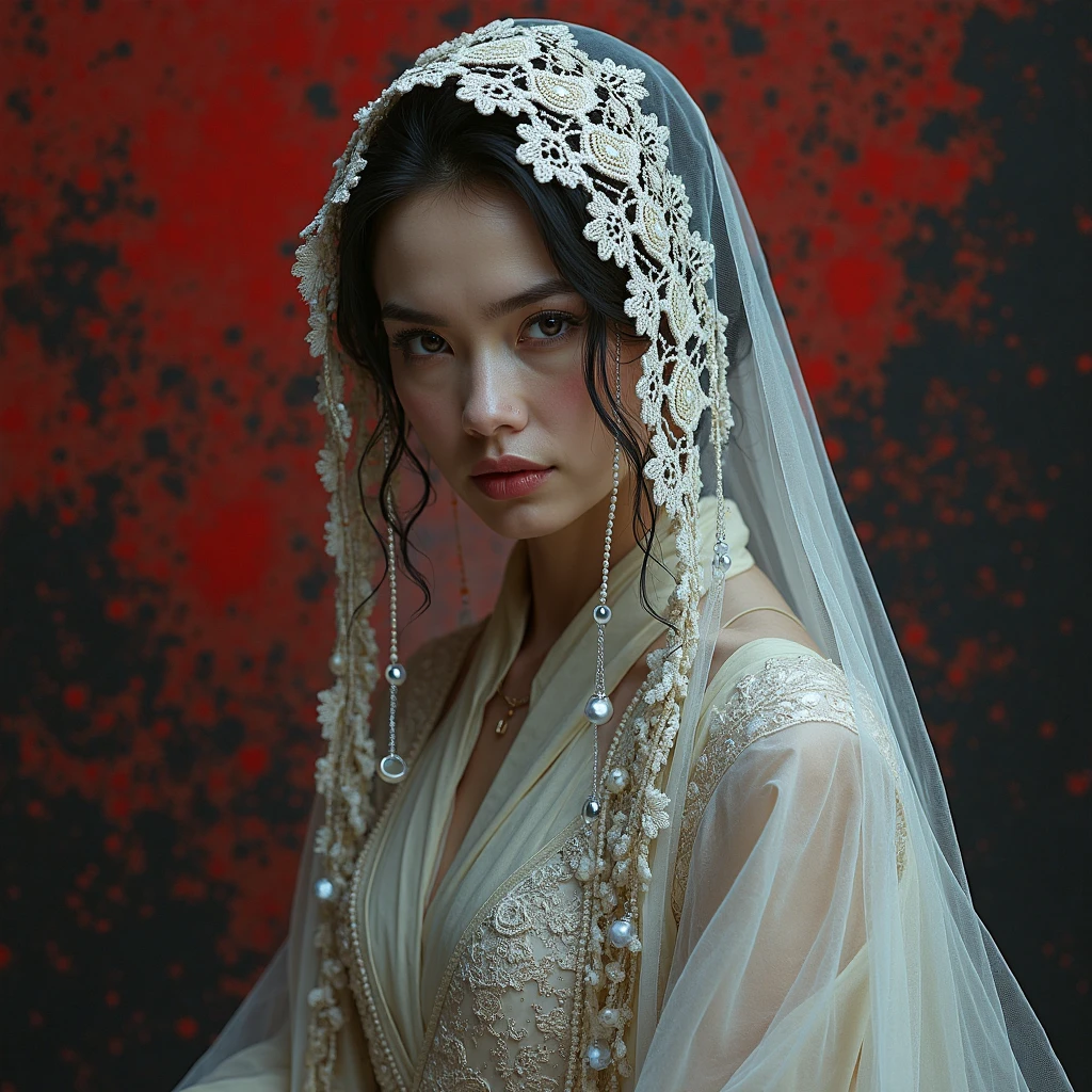 Woman discovered with only a transparent white cloth on top of another similar woman
