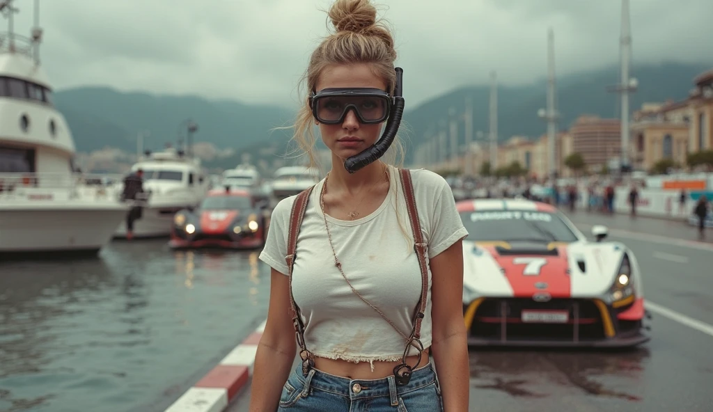 1 girl, flat chest, from behind, (panties: 1.3), smile, looking at the audience,(((vr headset on covering eyes))), brainwash, mind control, hypnosis, tech control, outside, summer, standing, full body, waterfall:1.3, masterpiece, top quality, best quality, official art, Unity 8k wallpaper, high resolution, super high resolution, super detailed, beautiful beauty, perfectly detailed face, delicate eyes, high detail, (realistic:1.2), (depth of field: 1.4),