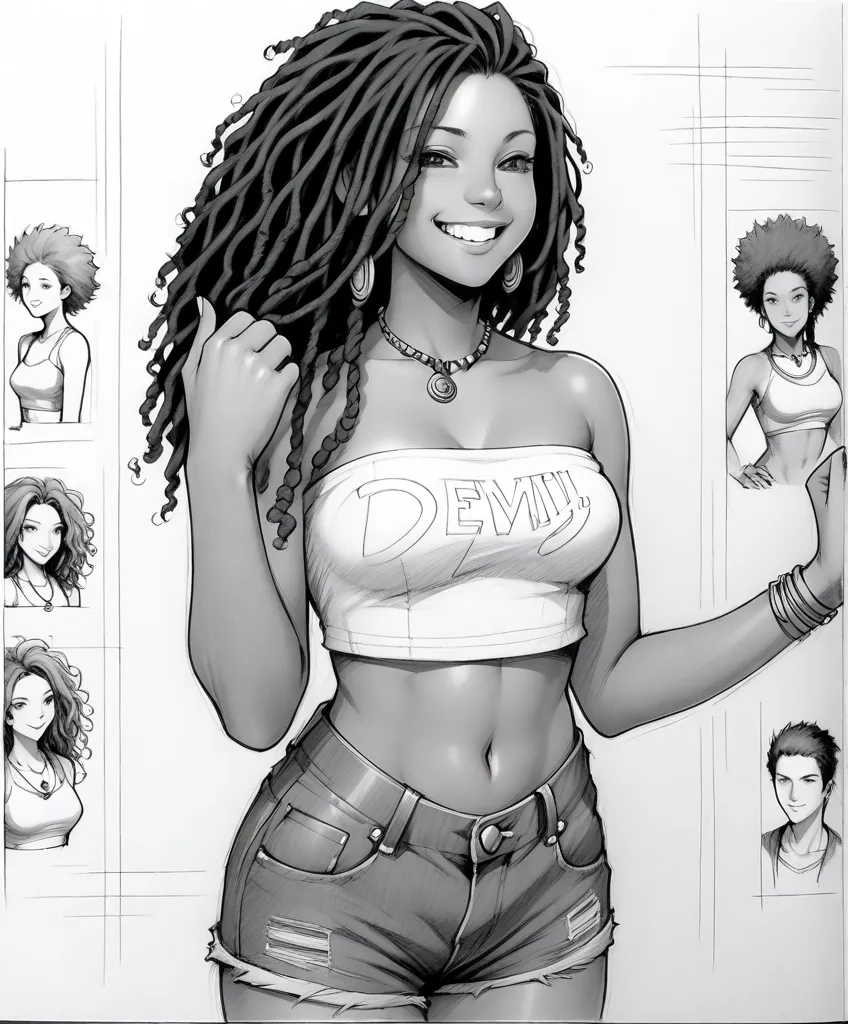 Uniforme de scout, debout, Photographie fine, peau foncée, cheveux bouclés, afro, Jupe, hanches larges Sexy, Beau corps, Éclaireuse, Femme en uniforme de scout, scout ((Peau africaine foncée, Peau d'ébène très profonde)), ((Sa beauté est indéniable)), ((joli visage excité)), ((Yeux parfaits hyper détaillés,)), ((pose mignonne)), (( petit sein )), ((Langue sortie)), ((Attirant )), Sexy, (( chemise en maille serrée, shorts courts Sexy)), ((Afro africain long bouclé,)), ((Ventre révélateur)), ((debout, vue de face)), ((toucher ses propres jambes dans une pose Sexy)), ((dehors, en boite de nuit)), CGI ciblé, photoréaliste, détail élevé, Réaliste, partie maîtresse, Absurde, meilleure qualité, hdr, de haute qualité, Haute définition, extrêmement détaillé, Fond d'écran 8k, détails complexes, 8k euh, Full HD, (photo réaliste:1.2), contraste, éclairage intense, cinématique d'éclairage, Éclairage naturel, Lumière forte, Contre-Jour, Éclairage global, occlusion ambiante