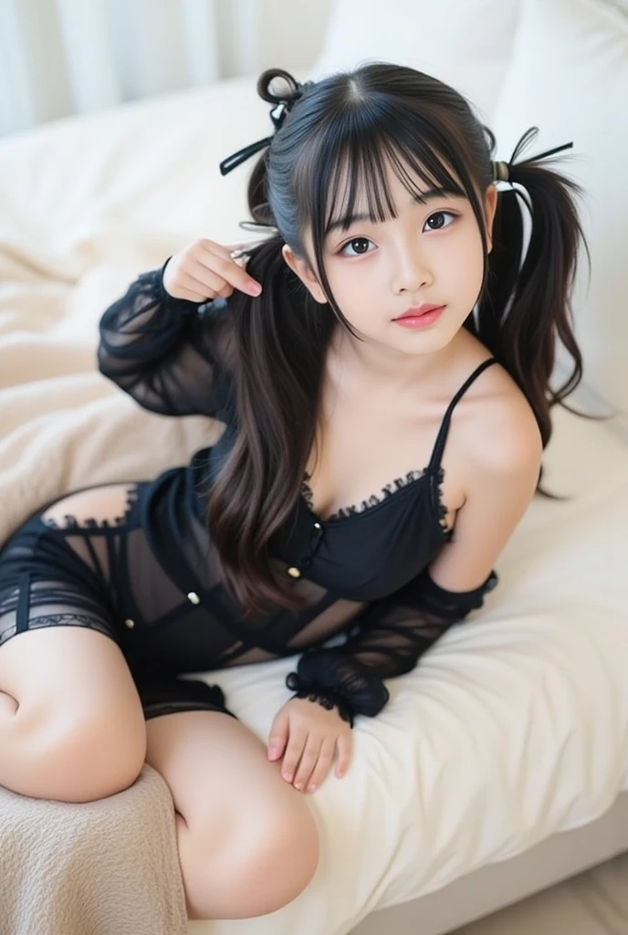 (Highest quality, masterpiece, Ultra-high resolution, 8k, RAW Photos, Realistic, Anatomically correct:1.5), 20-year-old girl:1.2, Embarrassing, avert your eyes, blush:1.0, View Viewer, ((bar)) 、Large windows、Night view、 Light:1.2, Bokeh, Cinema Lighting:1.0, Depth of written boundary, sharp、 Cute Face、Idol、(Black short sleeve lace top)、(Black lace skirt)、”dwarf”、(Floral clothes)、(Full Body Shot)、Side angle、Cowboy Shot、( smile)、((Ultra short hair、Berry Short))、(Straight bangs)、((See-through))、(( One Girl))、Waist、I can see your thighs、