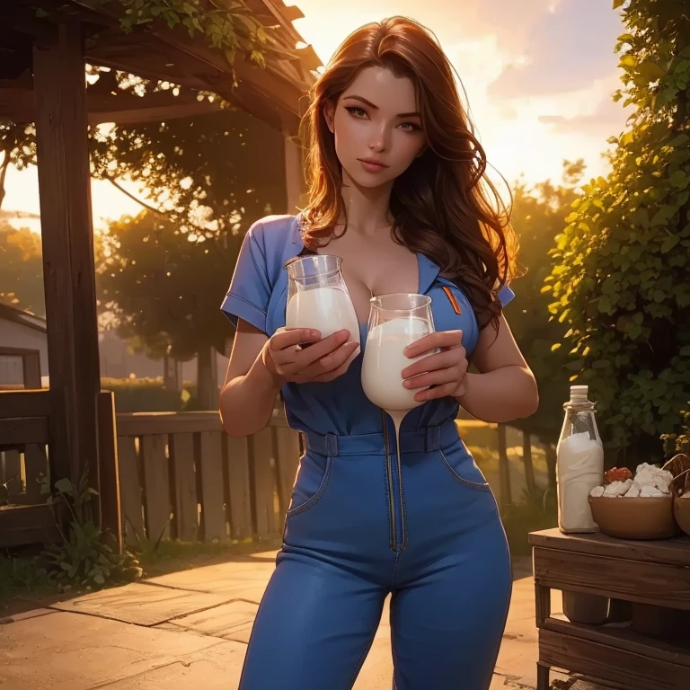 masterpiece, best quality, detailed, absurdres, standing, holding a beer bottle, looking at viewer,
desert, outdoors, hot, blowing wind, from front,
th1nbodysu1t, cutoffs, denim shorts, smile, BREAK
white long sleeve bodysuit, BREAK
25 years old, araffe adult French woman,
medium hair, high ponytail, red hair with blonde highlights,
<lora:th1nbodysu1t:0.8>